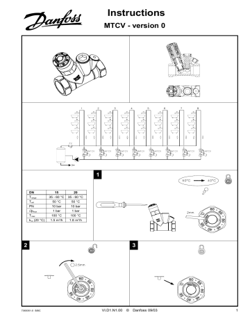 Danfoss MTCV - version 0 操作说明 | Manualzz