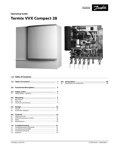 Danfoss Termix VVX Compact 28 C28 Operating Guide | Manualzz