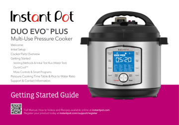 Instant pot duo evo online plus 8 qt manual