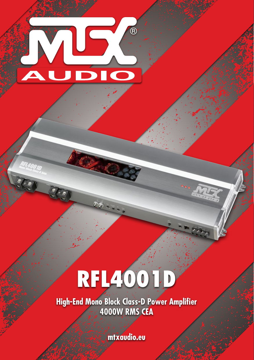 MTX Audio RFL4001D User's manual