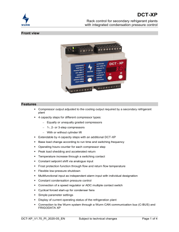 WURM DCT-XP Quick Start Manual | Manualzz