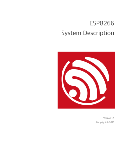 Espressif ESP8266 Series - Manual, User Manual | Manualzz.com