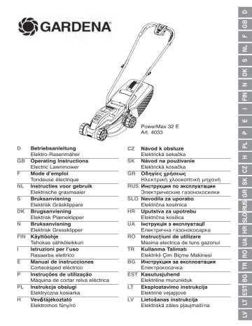 Gardena PowerMax 32 E Manual De Usuario | Manualzz