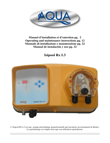 Aqua Isipool Rx L3 Manual De Instalacion Y Uso | Manualzz