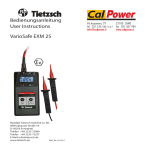 Tietzsch VARIOSAFE EXM 25 User Instructions