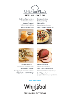 Whirlpool MCP 344 WH - Owner's manual, User guide, User manual |  manualzz.com