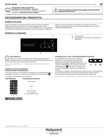 HOTPOINT/ARISTON HAC18 T111 Fridge/freezer combination Manuale utente | Manualzz