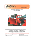 Salsco 810PTO CHIPPER Manual de usuario