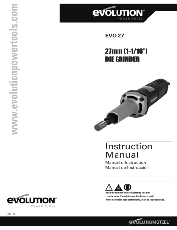 Evolution EVO 27 Instruction Manual | Manualzz