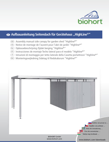 Biohort Highline Aufbauanleitung Manualzz