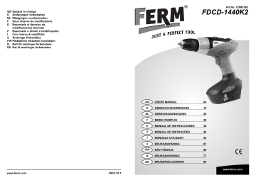 Ferm FDCD 1440 K2 Owner Manual | Manualzz