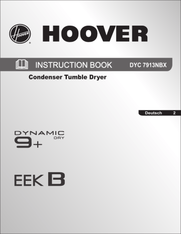 Hoover DYC 7913 NBX Bedienungsanleitung | Manualzz
