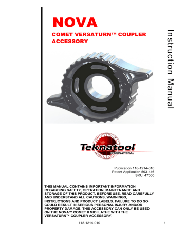 NOVA 46300 [27/32] Nova comet ii wood lathe parts list - IO