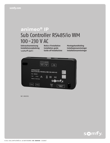 SOMFY animeo IP 1860201 Installation Manual | Manualzz