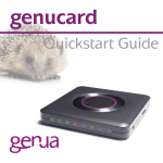 Genua genucard Quick Start Manual