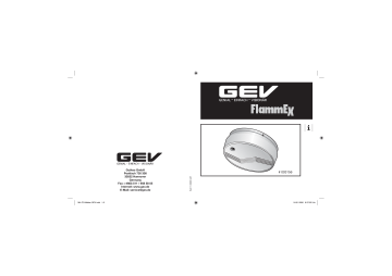 GEV FlammEx Manual | Manualzz