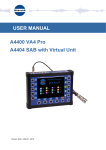 Adash A4400 VA4 Pro, A4404 SAB with Virtual Unit User Manual