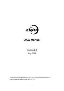 ZWO OAG Manual