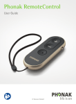 Sonova Phonak RemoteControl User Manual