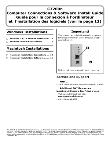 Oki C N Install Manual Manualzz