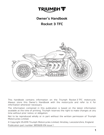 Triumph Rocket 3 TFC 2020 Owner's Handbook Manual | Manualzz