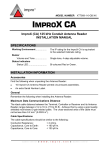 impro XTT909-1-0-GB-XX Installation Manual