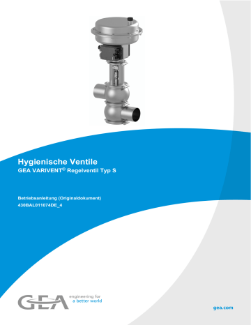 GEA VARIVENT S Betriebsanleitung | Manualzz