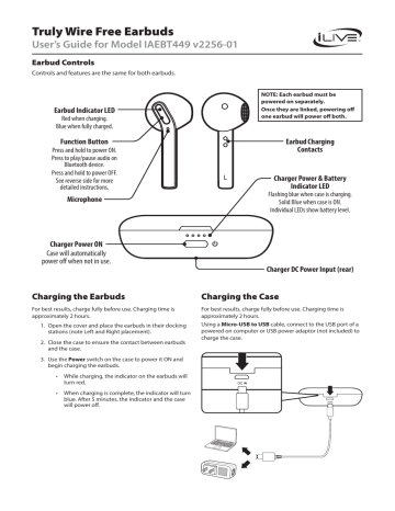 Truly wire free online earbuds instructions