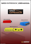 Audiofront MIDI Expression Qusttro, midi expression User Manual