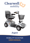 Clearwell Mobility Argent User Manual