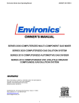 Environics 2010 Series, 2014 Series, 2020 Series Owner's Manual