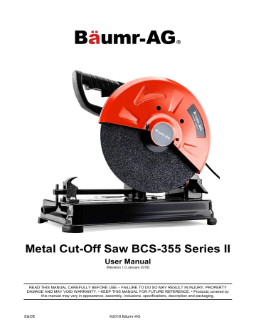 Baumr-AG BCS-355 Series II, BTS100, BTS90 User Manual | Manualzz