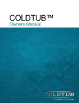 COLDTUB Iceberg, Icebox, Icekube, Icepod, Polarplunge Owner's Manual