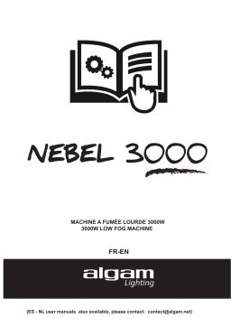 Algam Lighting NEBEL 3000 User Manuals