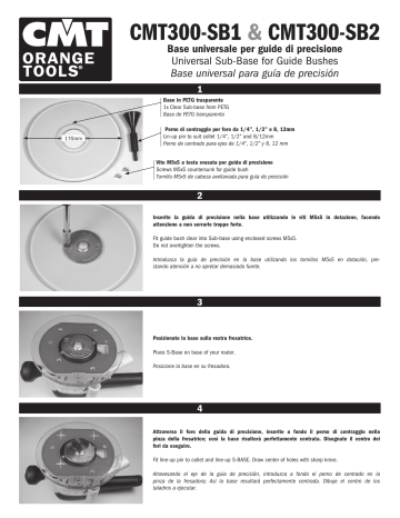 CMT ORANGE TOOLS CMT300-SB1 Manual | Manualzz