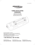 AQUAJOE SJI-TLS18 Quick Start Manual