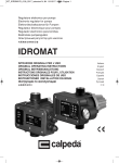 Calpeda IDROMAT 5 22, IDROMAT 5e Original Operating Instructions