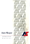 Auto-Sleepers Trophy Instruction Manual