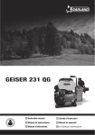 Glasswelt GARLAND GEISER 231 QG Instruction Manual