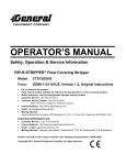 General Equipment RIP-R-STRIPPER CTS12GEN2 Operator's Manual