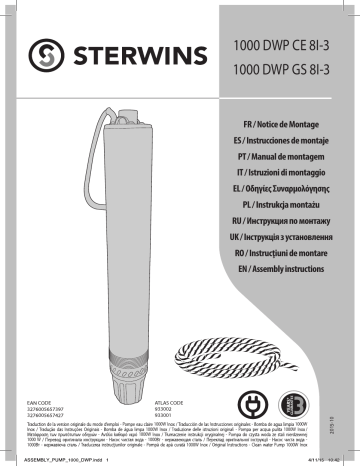 STERWINS 1000 DWP CE 8I-3 Manual do usuário | Manualzz