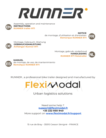 FlexiModal RUNNER RT1 Assembly, Operation And Maintenance Instructions ...