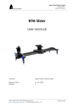 black forest motion BFM Slider User Manual
