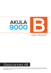 Geoscanners AB AKULA 9000B User Manual