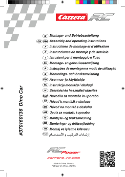 Carrera RC Dino Car Assembly And Operating Instructions Manual