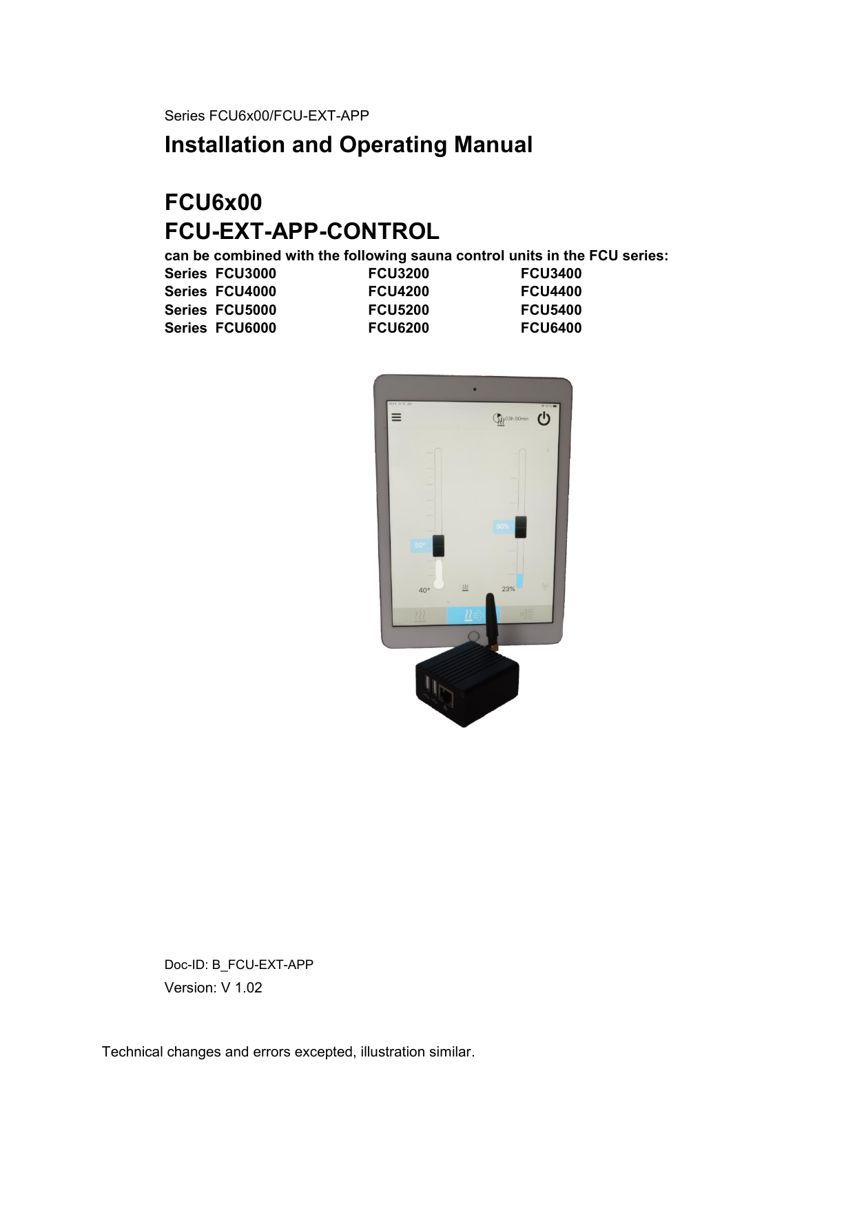 Fasel Elektronik FCU-EXT-APP Installation And Operating Manual | Manualzz