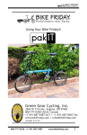 Green Gear Cycling Bike Friday pakIT User Manual