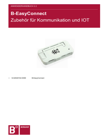 BERGHOF B-EasyConnect Anwenderhandbuch | Manualzz