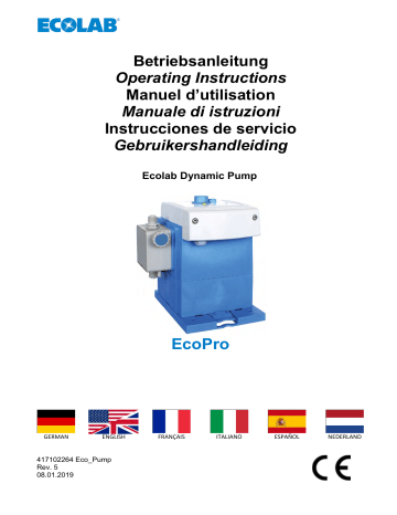 Ecolab EcoPro Operating Instructions Manual | Manualzz