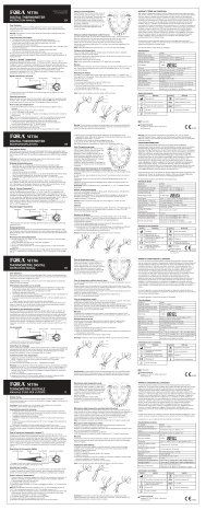 Fora MT series, Digital Thermometer MT86 Manuale di istruzioni | Manualzz